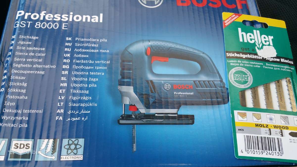Siaurapjuklis Bosch gst8000e naujas garantija