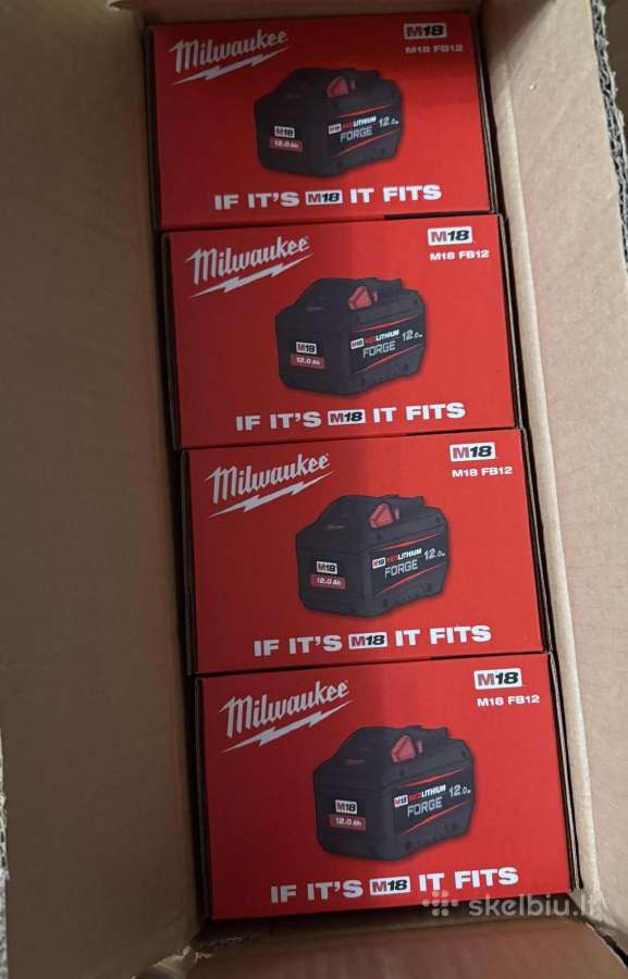 Nauji Originalus Milwaukee M12 / M18 Akumsi ir kro - nuotraukos Nr. 7