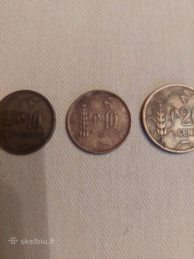 Lietuvos Smetoniniai Centai 3 Vnt. Originalus. - nuotraukos Nr. 3