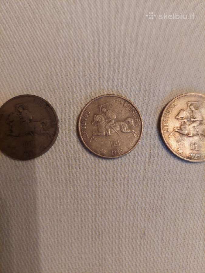 Lietuvos Smetoniniai Centai 3 Vnt. Originalus. - nuotraukos Nr. 7