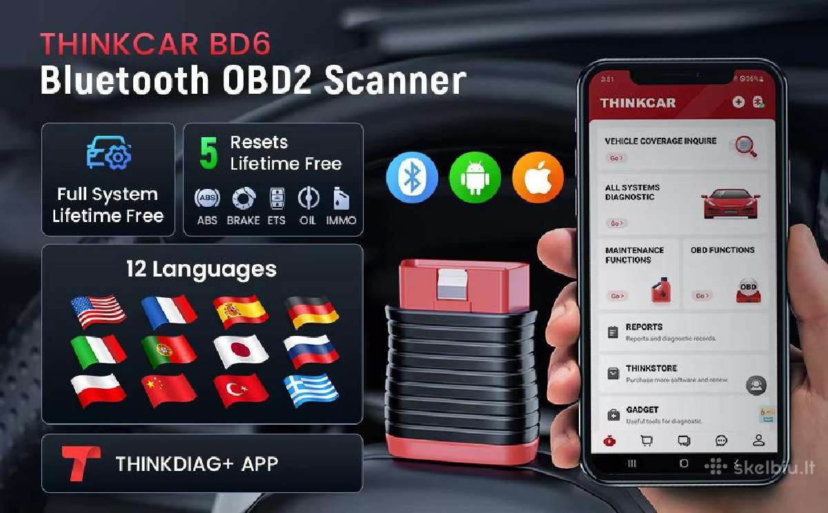 Thinkcar Bd6 universali diagnostika - nuotraukos Nr. 6
