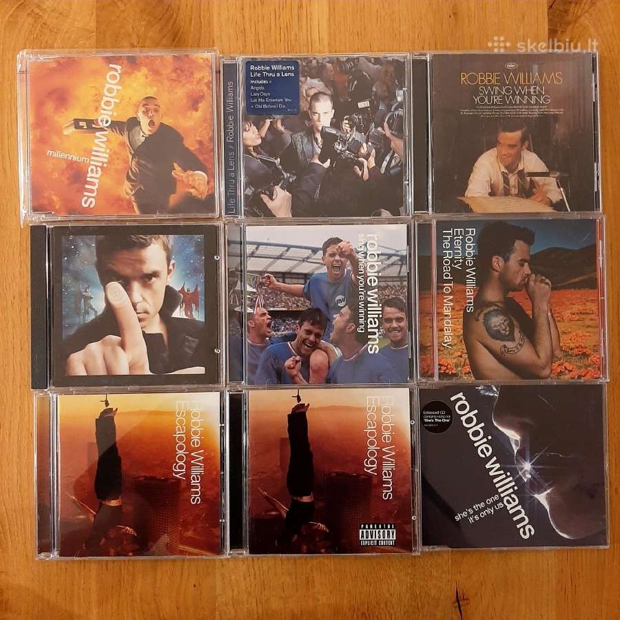Robbie Williams albumai ir singlai CD
