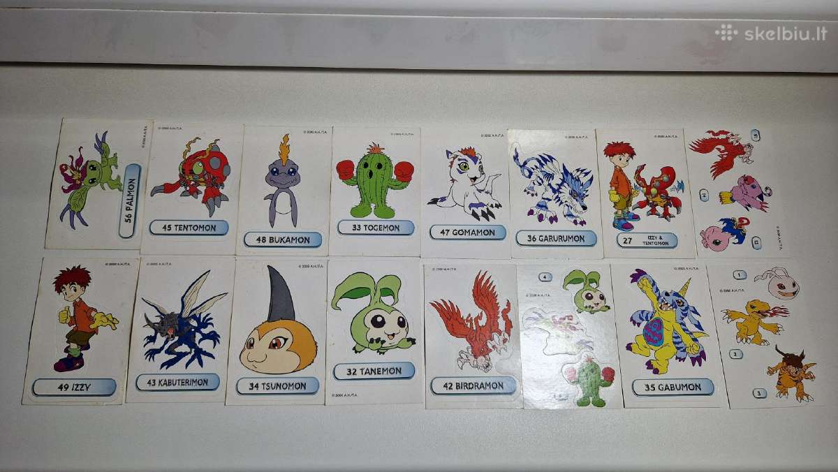 Perku korteles, lipdukus, kepsus, Taz, dragon ball - nuotraukos Nr. 5