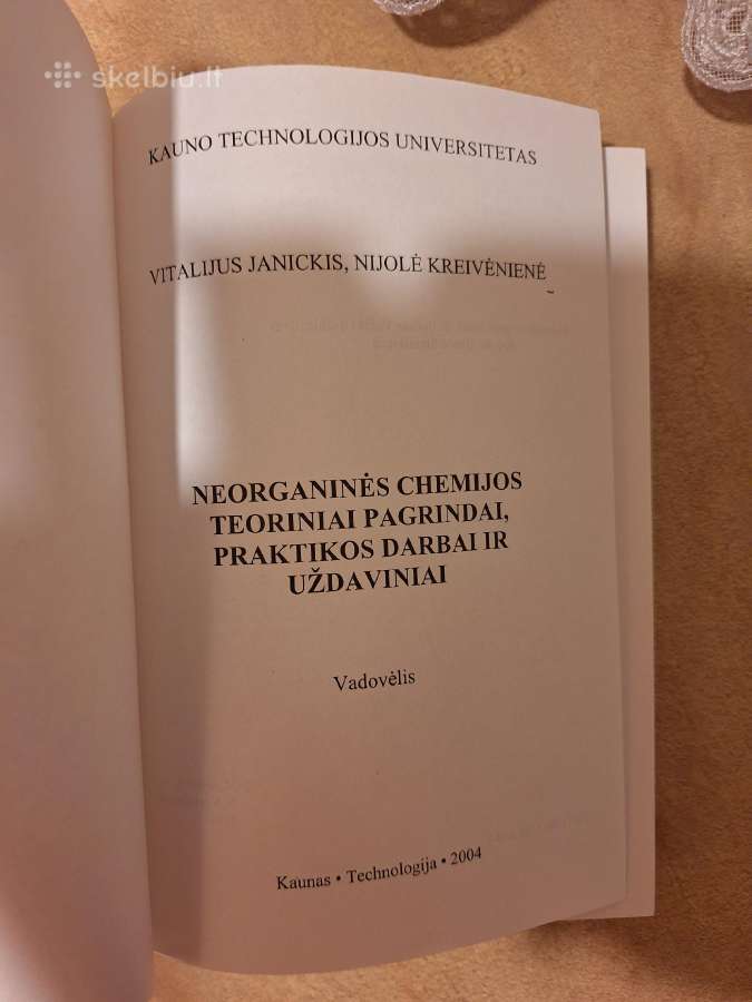 Neorganinės chemijos teoriniai pagrindai, praktik - nuotraukos Nr. 2