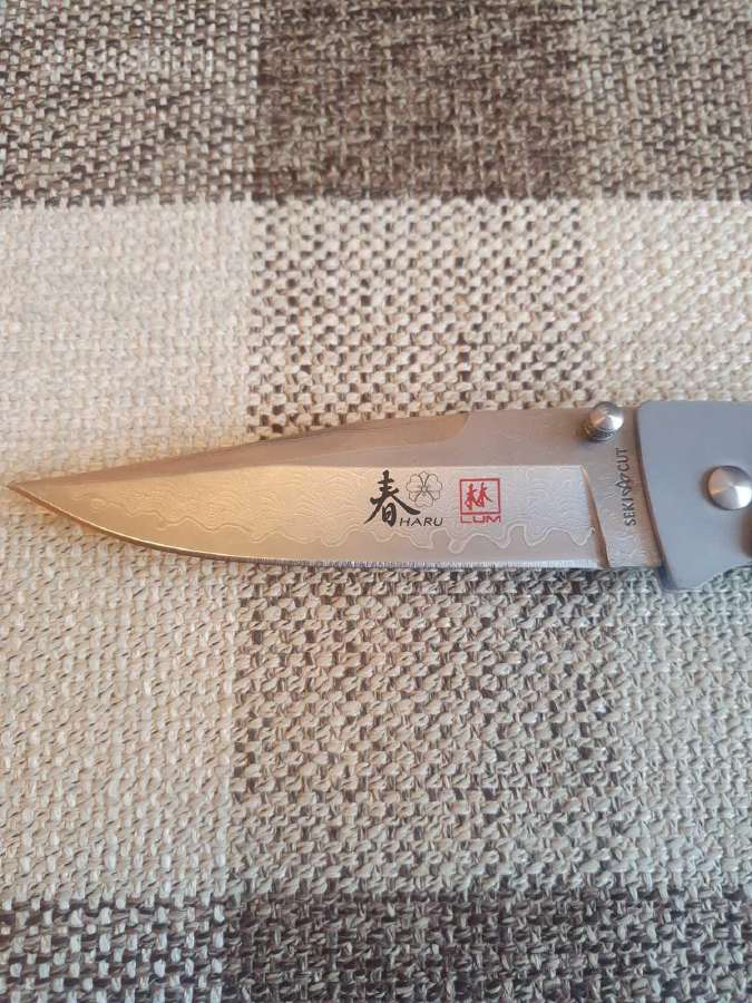 Japoniškas damasko peilis, peiliukas, damaskas - nuotraukos Nr. 3