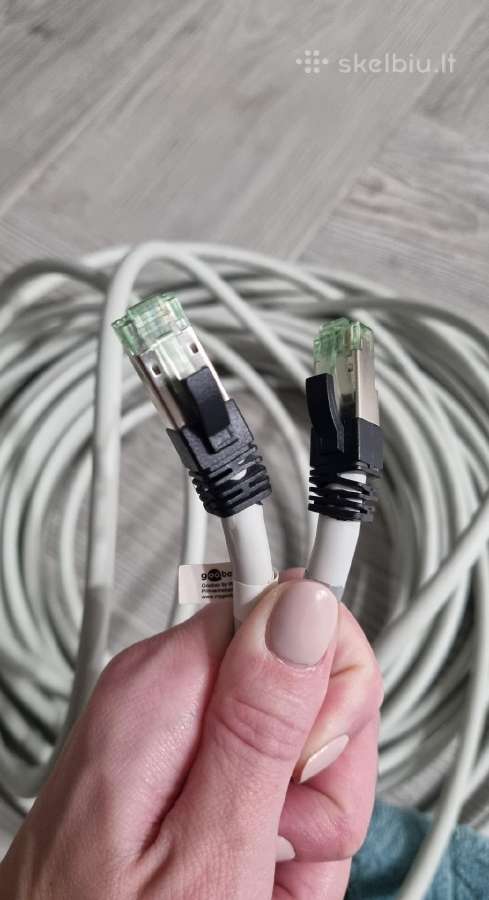Interneto kabelis - 15 metrų - Cat 8.1 S/ftp Lszh - nuotraukos Nr. 2