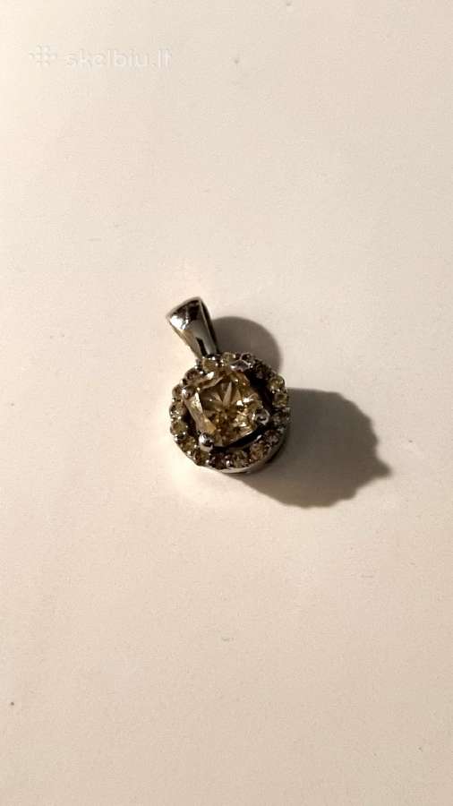 Parduoda 14k auksinį pakabuką su 0.75ct. briliantų - nuotraukos Nr. 2