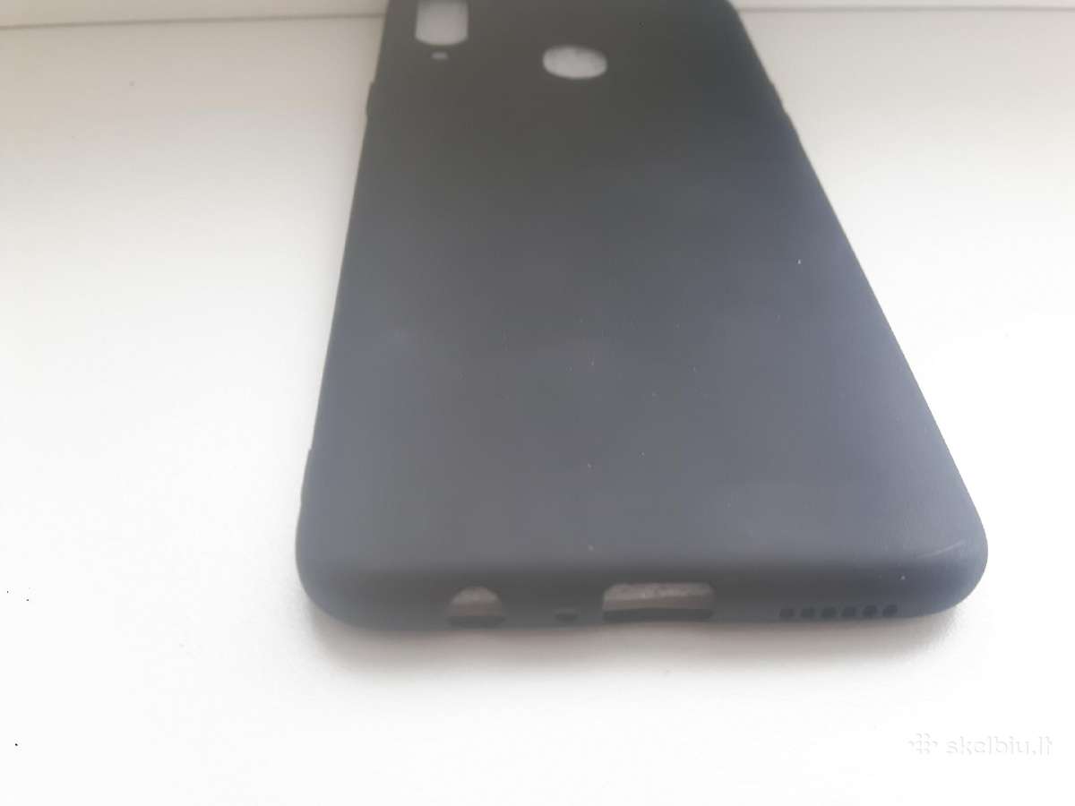 Samsung A20 dėklas silikoninis juodas - nuotraukos Nr. 3