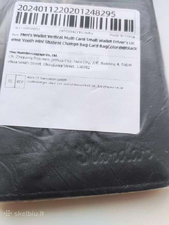 Stylish black wallet - nuotraukos Nr. 4