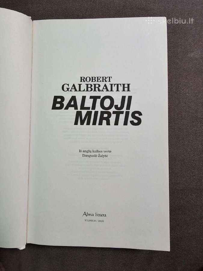 Robert Galbraith knyga - nuotraukos Nr. 3