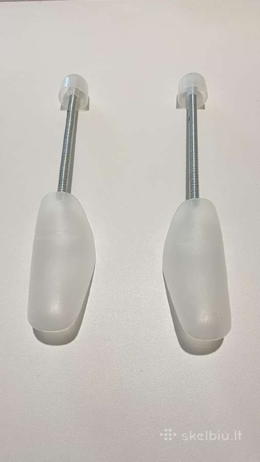 Batų kurpaliai, 1 pora, baltos spalvos, plastikas
