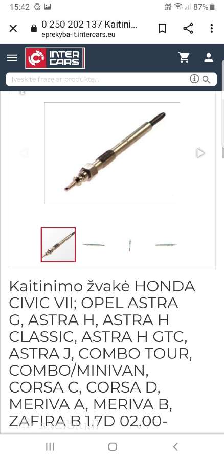 Kaitinimo zvakes Boch - nuotraukos Nr. 5
