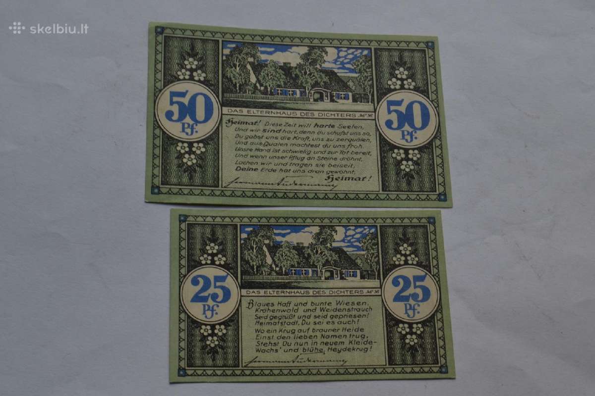 1921 m.silutes banknotai Unc - nuotraukos Nr. 2