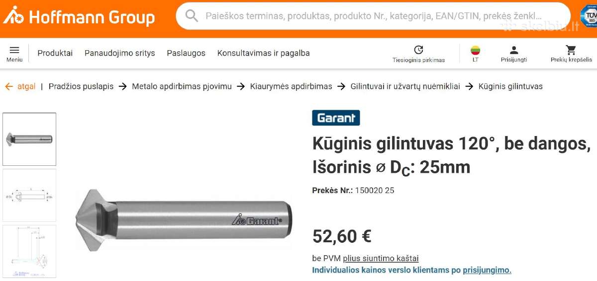 Metalo frezos ir gilintuvai - nuotraukos Nr. 20