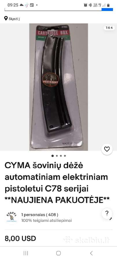 Cyma šovinių dėžėautomatiniam elektriniampistole - nuotraukos Nr. 2