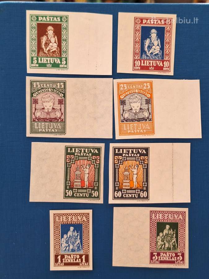 Lietuva 1933 m. Vaiko Iv laida1, kirpt. svarus**
