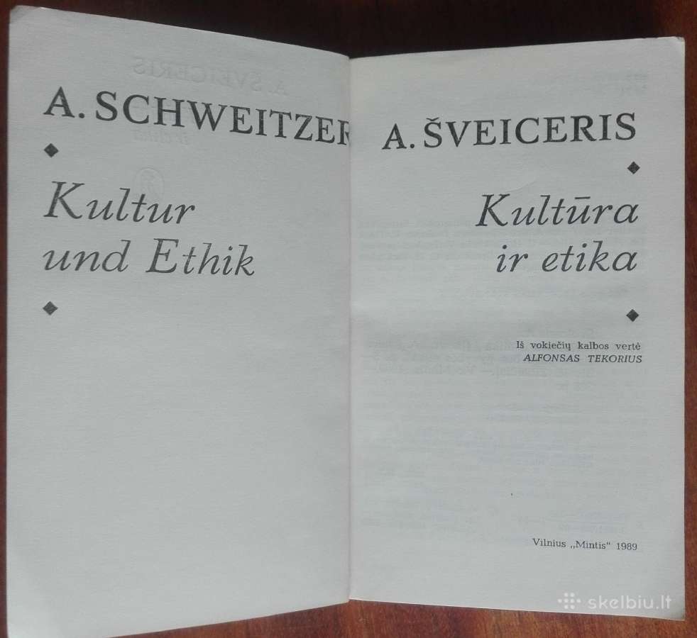 2098. Kultūra Ir Etika Šveiceris A. - nuotraukos Nr. 2