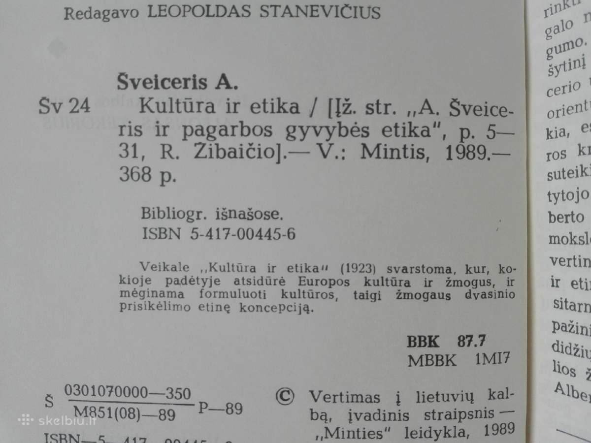 2098. Kultūra Ir Etika Šveiceris A. - nuotraukos Nr. 3