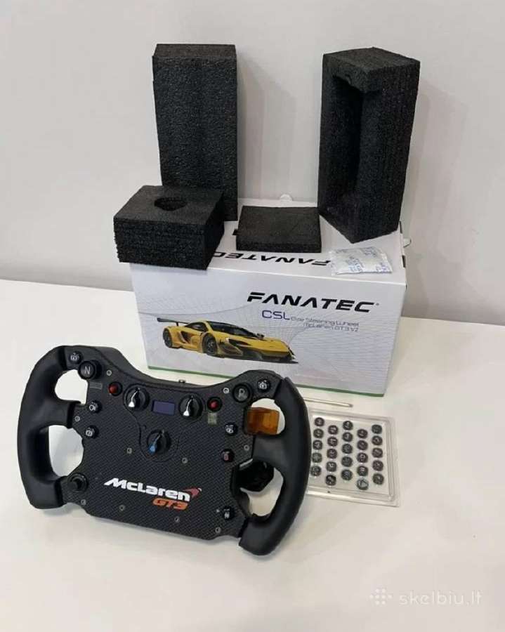 Fanatec Csl vairas Mclaren Gt3 V2 - Skelbiu.lt