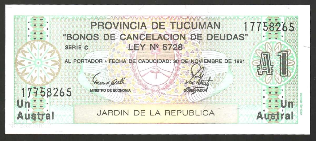 Argentinos banknotai - nuotraukos Nr. 7
