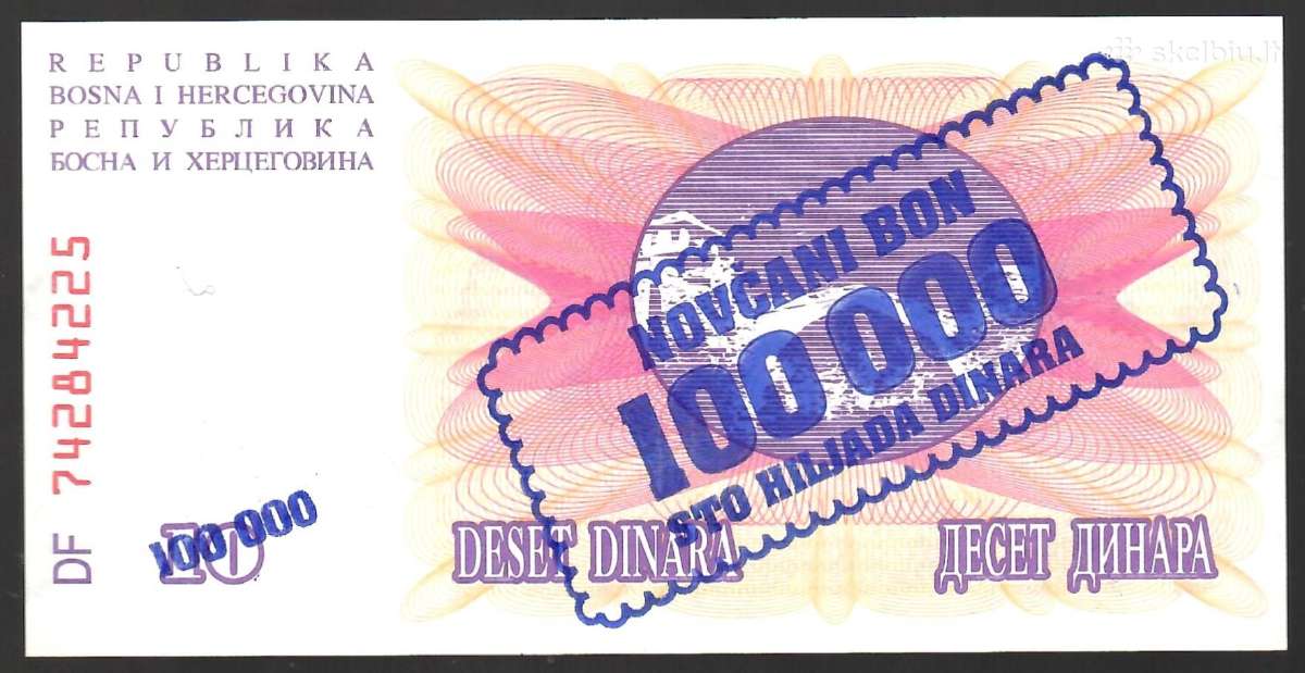 Bosnijos Hercegovine banknotai - nuotraukos Nr. 4