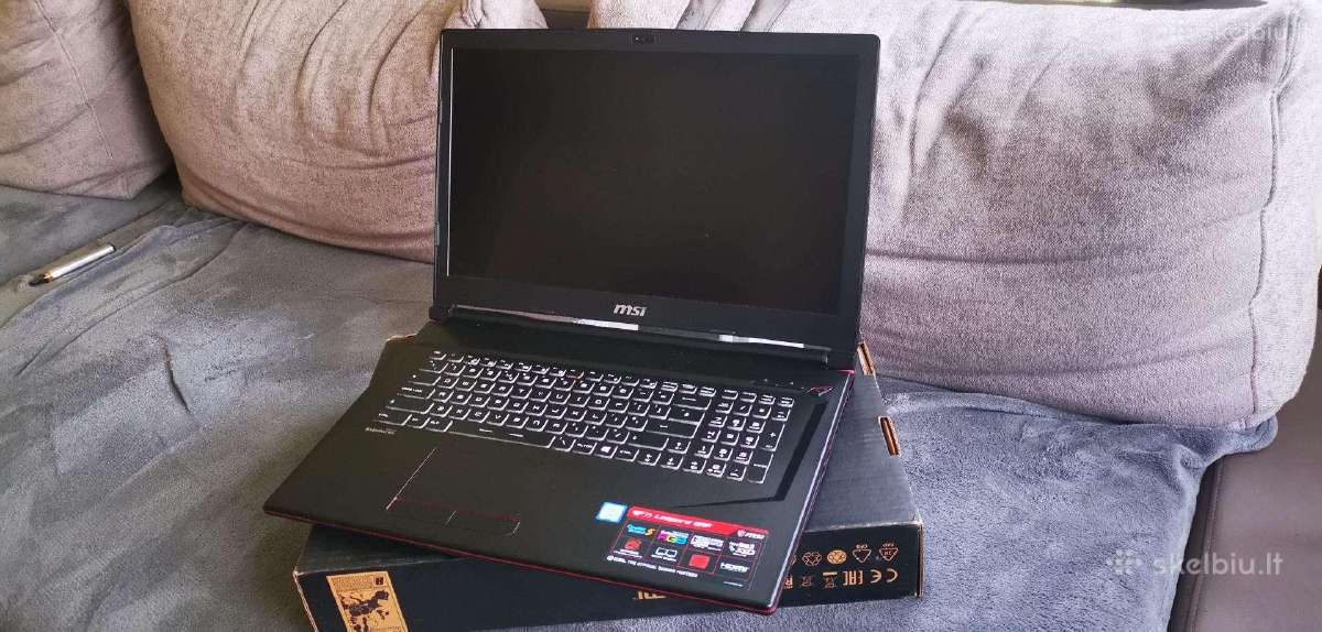 Msi Gaming I7/32gb/17,3"120hz/gtx 8gb/SSD nvme - nuotraukos Nr. 6