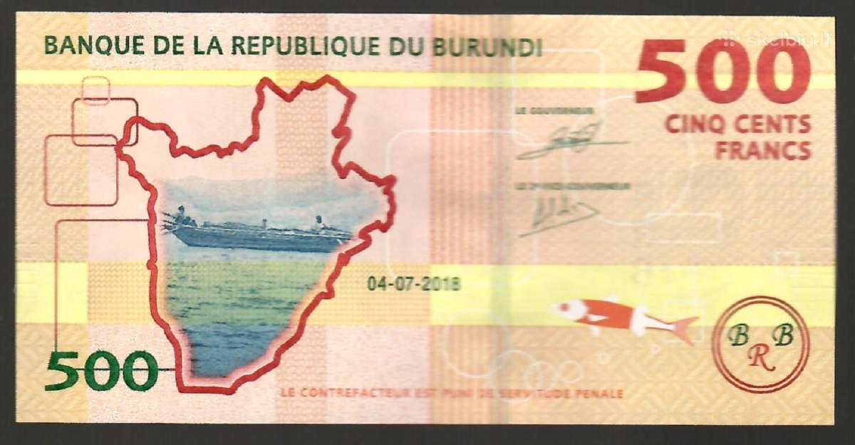 Burundzio banknotai - nuotraukos Nr. 3