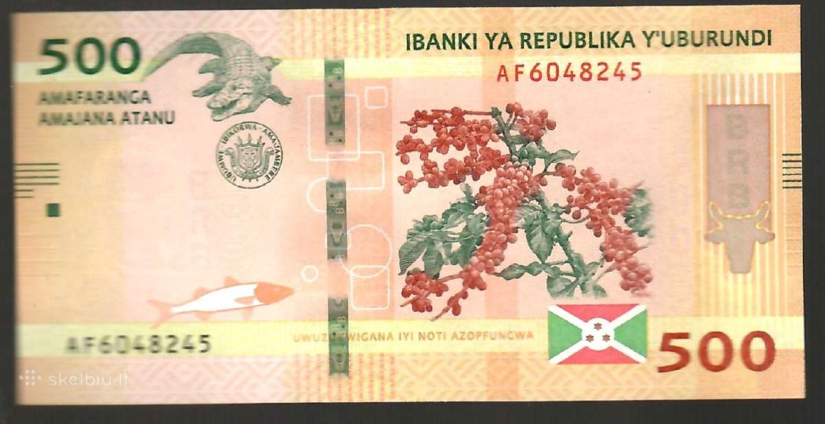 Burundzio banknotai - nuotraukos Nr. 4