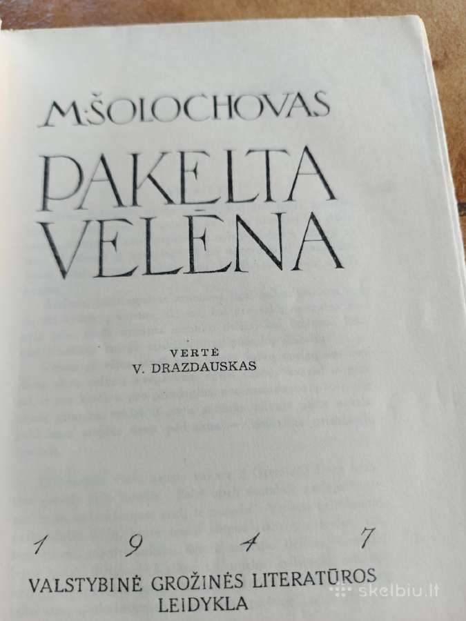 M.šolochovas,pakelta velėna,ir,tykusis Donas, - nuotraukos Nr. 2