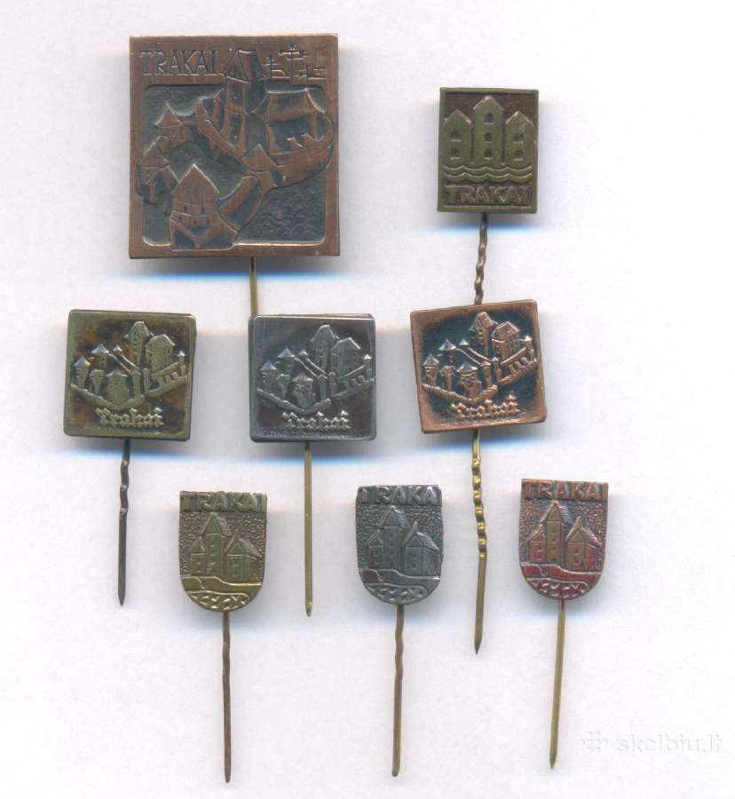 Ženkleliai Trakai , Trakų Pilis 8 vnt .