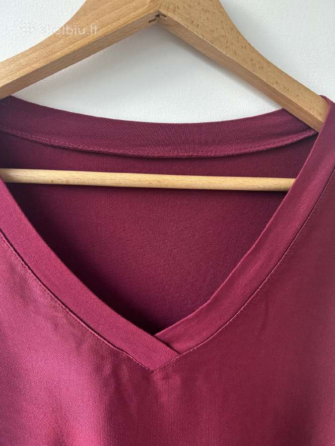 Nauja oversize bordo palaidinė 48-50d - nuotraukos Nr. 6