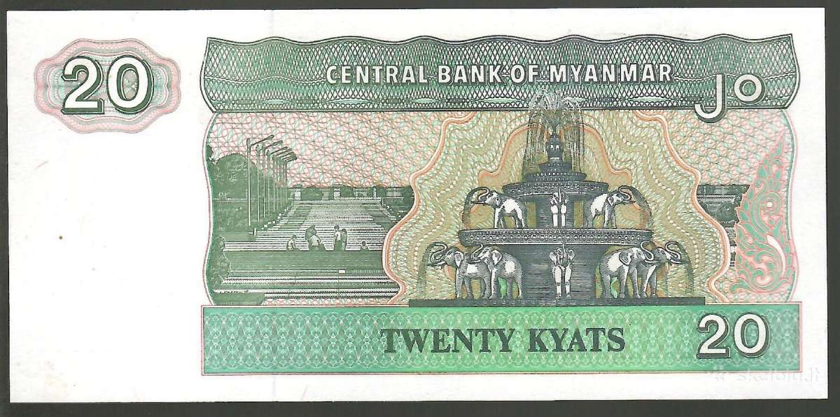 Myanmaro banknotai - nuotraukos Nr. 12
