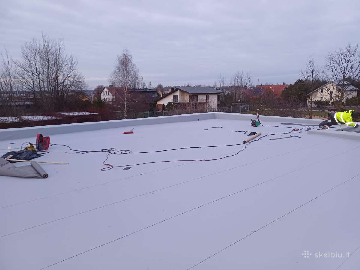Plokščių stogų dengimas pvc danga MB "Dirofa" - nuotraukos Nr. 4