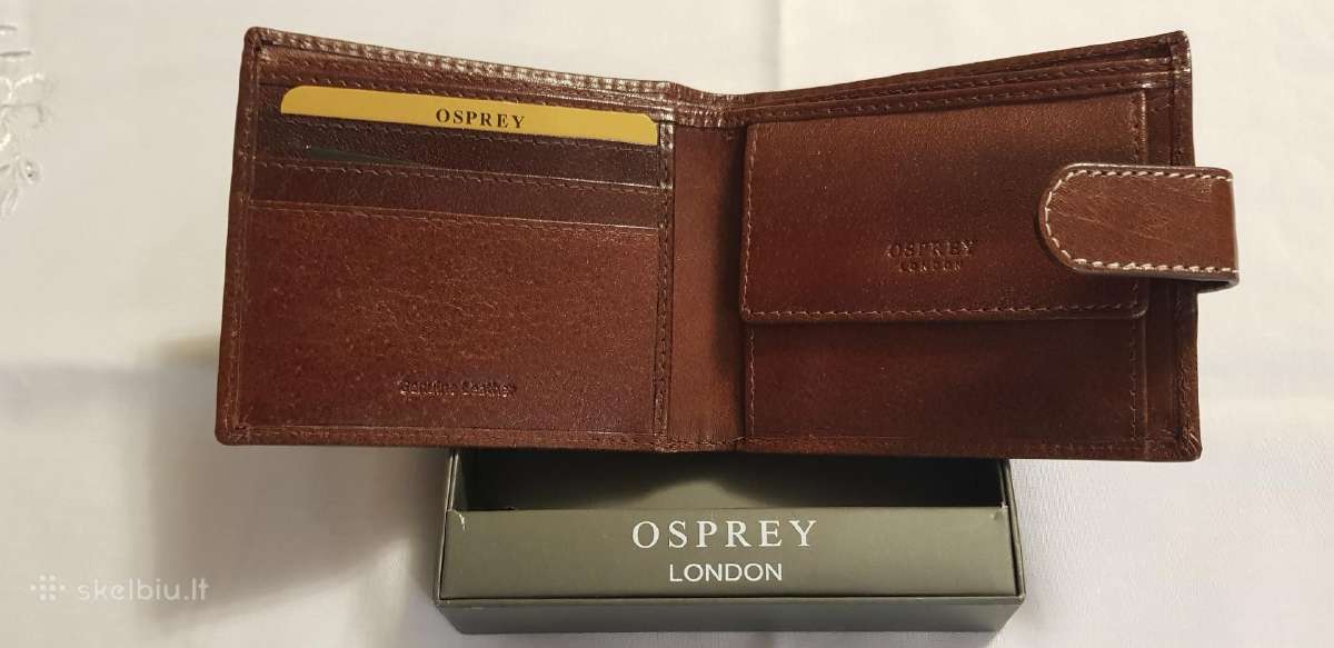 Firma Ospray London nauja natūralios odos piniginė - nuotraukos Nr. 3
