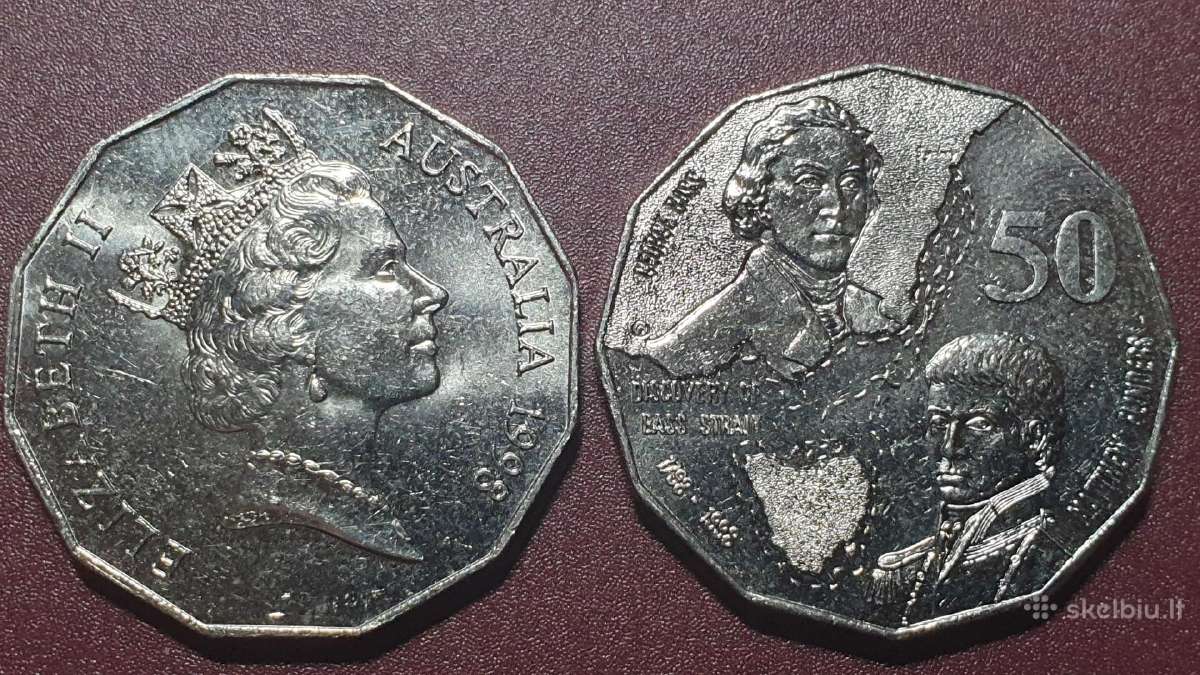 Australija 50 centų, 1998 Boso ir Flinderso kelion
