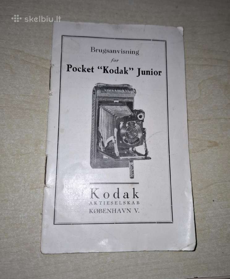 Pocket "Kodak" Junior instrukcija