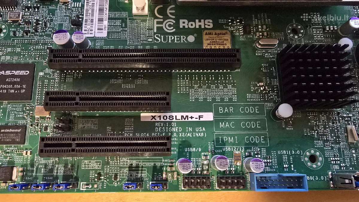Supermicro X10slm+-f + E3-1230 V3 + Aušintuvas - nuotraukos Nr. 2