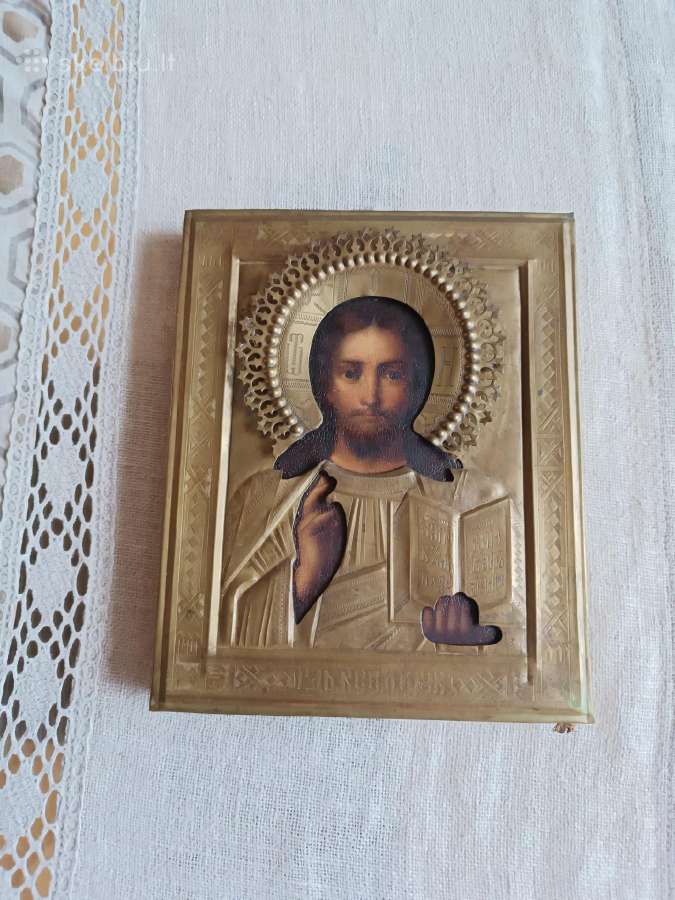 Senovinė ikona Kristus Visagalis 19a.