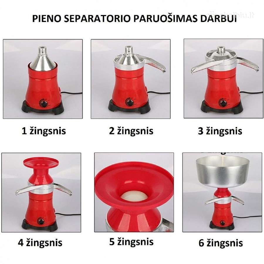Elektrinis pieno separatorius su apsukų reguliavim - nuotraukos Nr. 6