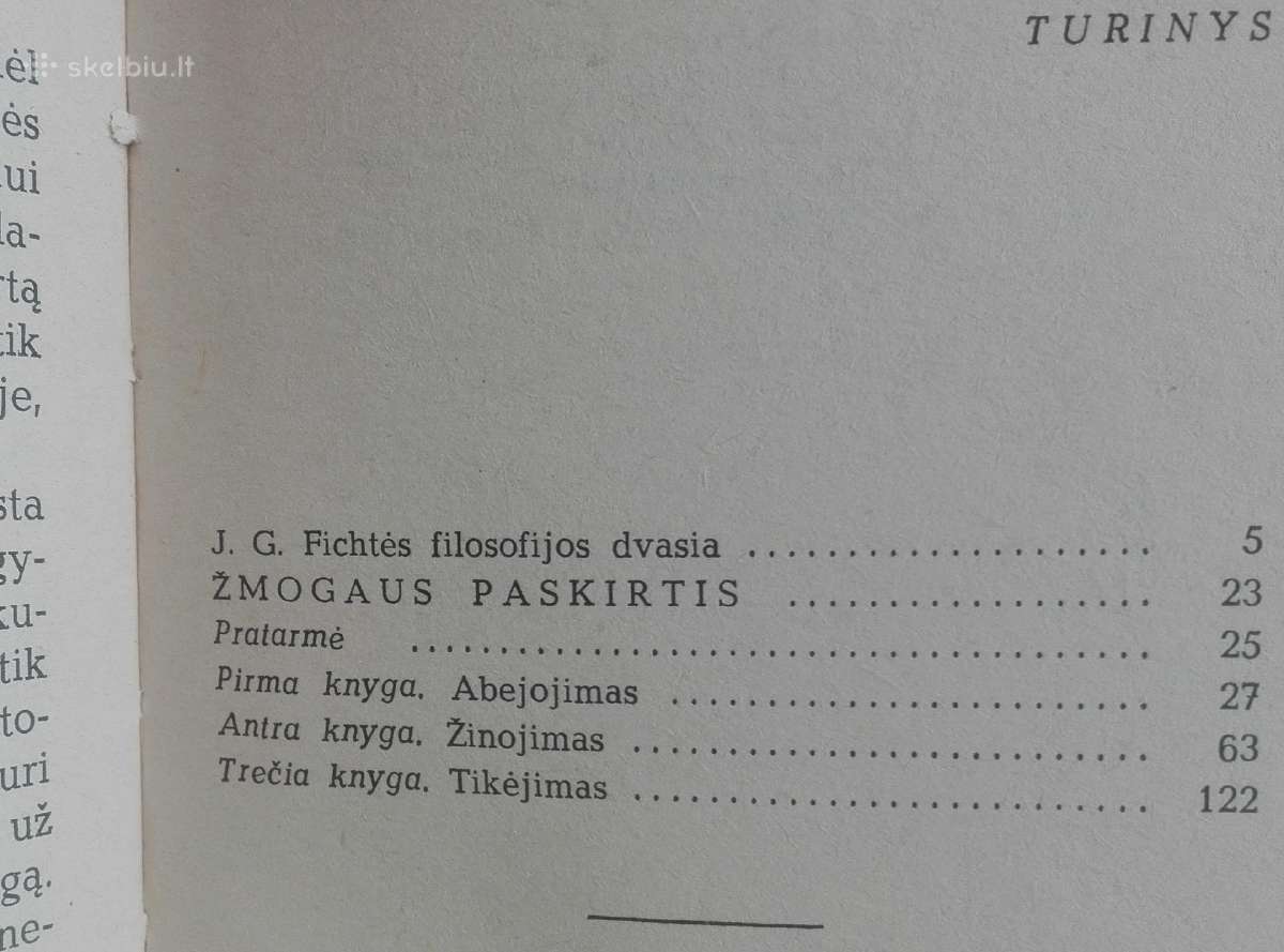 2104. Žmogaus Paskirtis Fichtė J. G. - nuotraukos Nr. 3