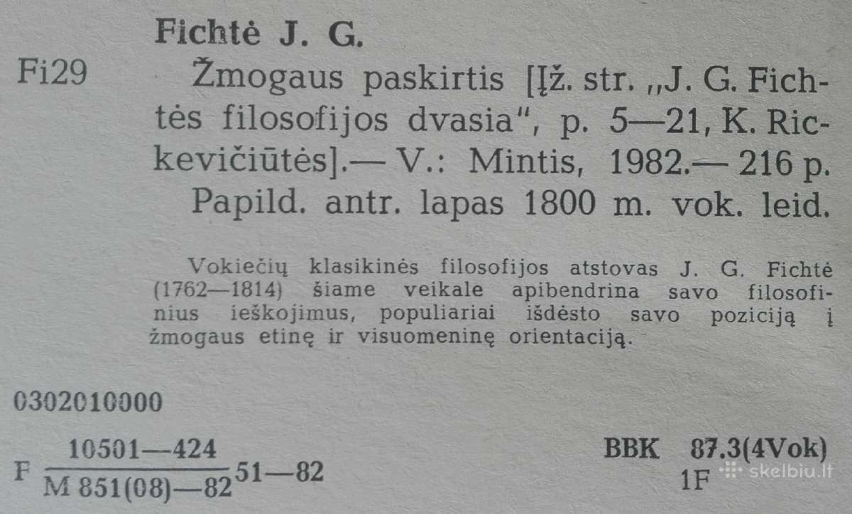 2104. Žmogaus Paskirtis Fichtė J. G. - nuotraukos Nr. 4