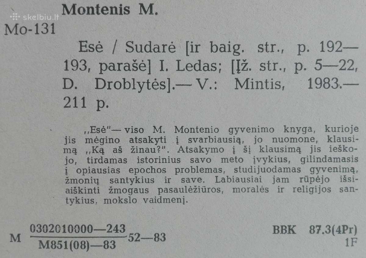 2105. Esė Montenis M. - nuotraukos Nr. 5