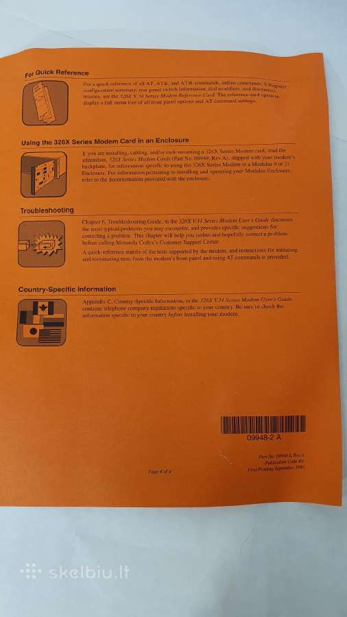 Motorolla modem 3266 - nuotraukos Nr. 7
