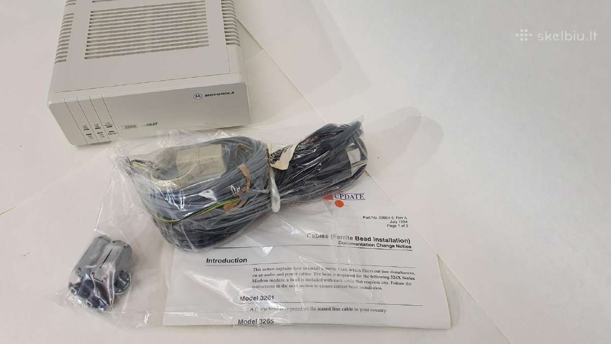 Motorolla modem 3266 - nuotraukos Nr. 9
