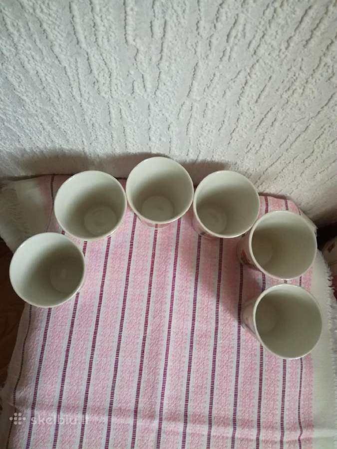 Labai gražūs vintage porceliano stiklinės-puodel - nuotraukos Nr. 10