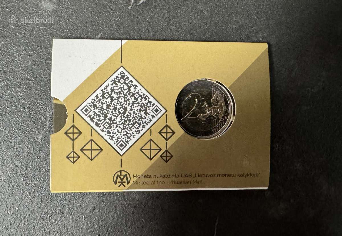 Lietuva, 2€ kortelėje “Šiaudinių sodų tradicijai" - nuotraukos Nr. 2