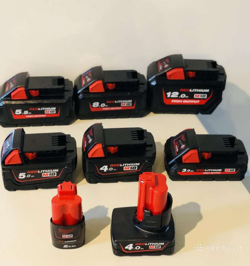 Nauji Originalus Milwaukee M12 / M18 Akumsi ir kro - nuotraukos Nr. 4