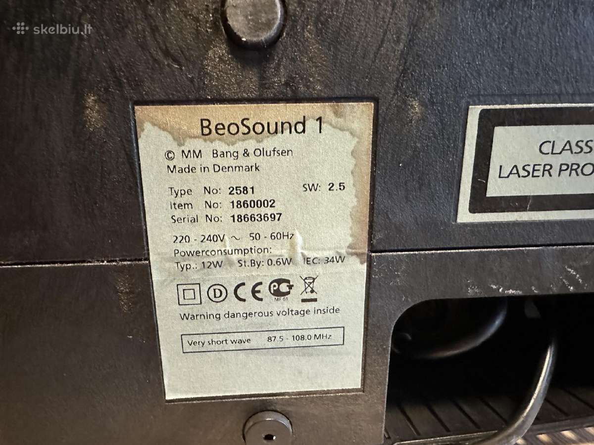 Beosound 1,type 2581 Bang&olufsen - nuotraukos Nr. 4