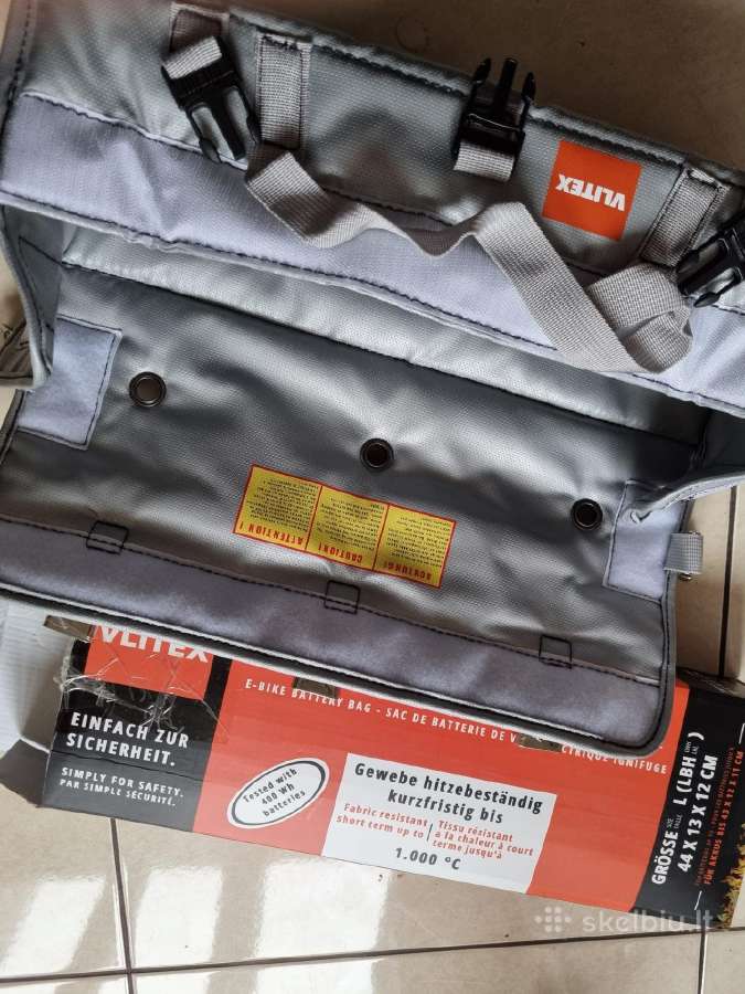 E-bike baterijų krepšys saugiam krovimui - nuotraukos Nr. 7