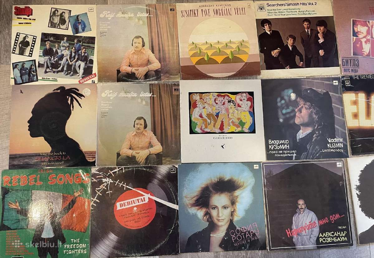 Vinilinės, muzikos plokštelės, virš 80vnt - Skelbiu.lt